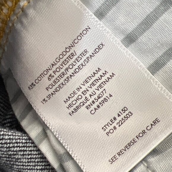 CABI Skinny Dark Wash Jeans Sz 4 #4150 NWOT - Picture 6 of 7